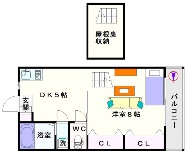 大阪市浪速区恵美須西(南海本線新今宮駅)のマンション間取 大阪市浪速区恵美須西(南海本線新今宮駅)のマンション間取