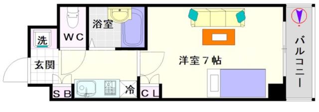 大阪市浪速区桜川(阪神なんば線桜川駅)のマンション間取 大阪市浪速区桜川(阪神なんば線桜川駅)のマンション間取
