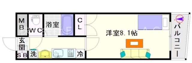 大阪市浪速区敷津西(大阪メトロ御堂筋線大国町駅)のマンション間取 大阪市浪速区敷津西(大阪メトロ御堂筋線大国町駅)のマンション間取
