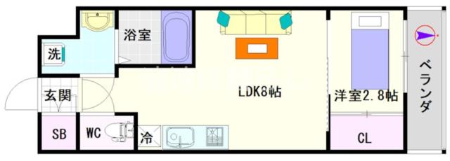 大阪市浪速区桜川(JR大和路線JR難波駅)のマンション間取 大阪市浪速区桜川(JR大和路線JR難波駅)のマンション間取