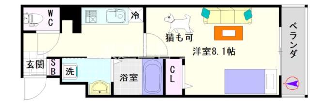 大阪市浪速区芦原(JR大阪環状線芦原橋駅)の分譲賃貸マンション間取 大阪市浪速区芦原(JR大阪環状線芦原橋駅)の分譲賃貸マンション間取