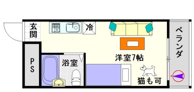 大阪市浪速区大国(大阪メトロ御堂筋線大国町駅)のマンション間取 大阪市浪速区大国(大阪メトロ御堂筋線大国町駅)のマンション間取