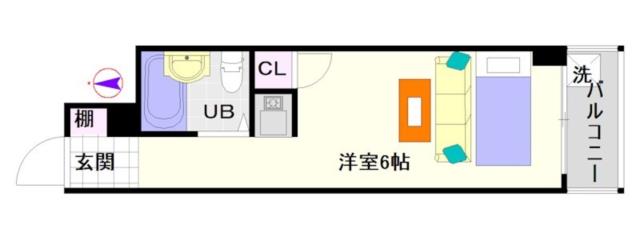 大阪市浪速区恵美須西(南海高野線今宮戎駅)のマンション間取 大阪市浪速区恵美須西(南海高野線今宮戎駅)のマンション間取