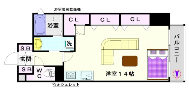 大阪市浪速区日本橋(大阪メトロ堺筋線恵美須町駅)のマンション間取 大阪市浪速区日本橋(大阪メトロ堺筋線恵美須町駅)のマンション間取