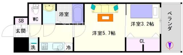 大阪市浪速区日本橋(大阪メトロ堺筋線恵美須町駅)のマンション間取 大阪市浪速区日本橋(大阪メトロ堺筋線恵美須町駅)のマンション間取