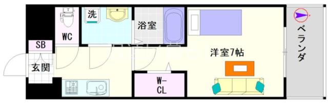 大阪市中央区日本橋(大阪メトロ千日前線日本橋駅)のマンション間取 大阪市中央区日本橋(大阪メトロ千日前線日本橋駅)のマンション間取