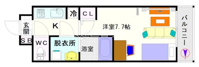 大阪市浪速区日本橋(大阪メトロ堺筋線恵美須町駅)の分譲賃貸マンション間取 大阪市浪速区日本橋(大阪メトロ堺筋線恵美須町駅)の分譲賃貸マンション間取