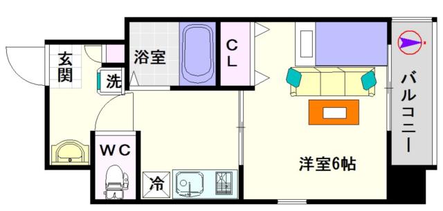 大阪市浪速区下寺(大阪メトロ谷町線四天王寺前夕陽ヶ丘駅)のマンション間取 大阪市浪速区下寺(大阪メトロ谷町線四天王寺前夕陽ヶ丘駅)のマンション間取
