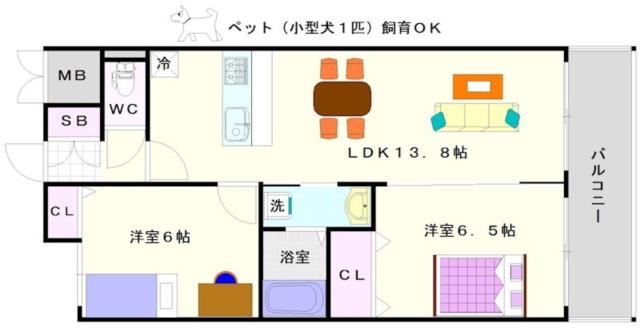 大阪市浪速区塩草(JR大阪環状線芦原橋駅)のマンション間取 大阪市浪速区塩草(JR大阪環状線芦原橋駅)のマンション間取