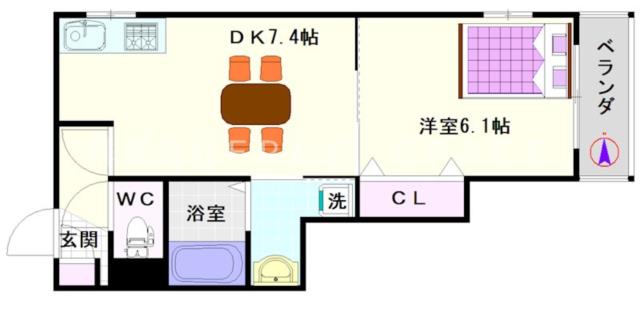 大阪市浪速区下寺(大阪メトロ谷町線四天王寺前夕陽ヶ丘駅)のマンション間取 大阪市浪速区下寺(大阪メトロ谷町線四天王寺前夕陽ヶ丘駅)のマンション間取