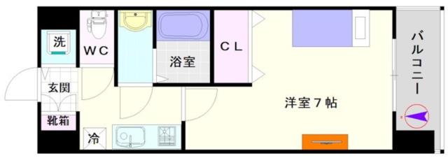 大阪市浪速区恵美須西(南海高野線今宮戎駅)のマンション間取 大阪市浪速区恵美須西(南海高野線今宮戎駅)のマンション間取