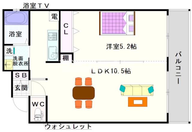 大阪市浪速区戎本町(南海高野線今宮戎駅)のマンション間取 大阪市浪速区戎本町(南海高野線今宮戎駅)のマンション間取