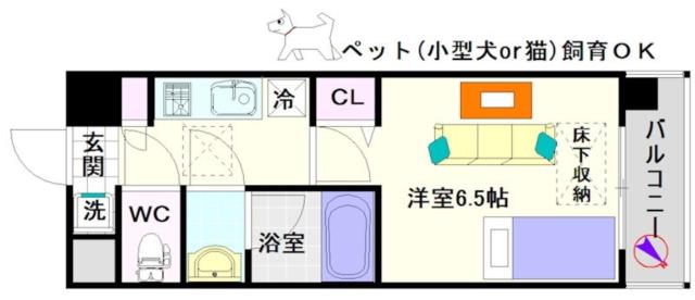 大阪市浪速区塩草(JR大阪環状線芦原橋駅)のマンション間取 大阪市浪速区塩草(JR大阪環状線芦原橋駅)のマンション間取