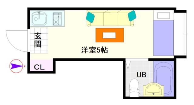 大阪市浪速区恵美須東(大阪メトロ堺筋線恵美須町駅)のマンション間取 大阪市浪速区恵美須東(大阪メトロ堺筋線恵美須町駅)のマンション間取