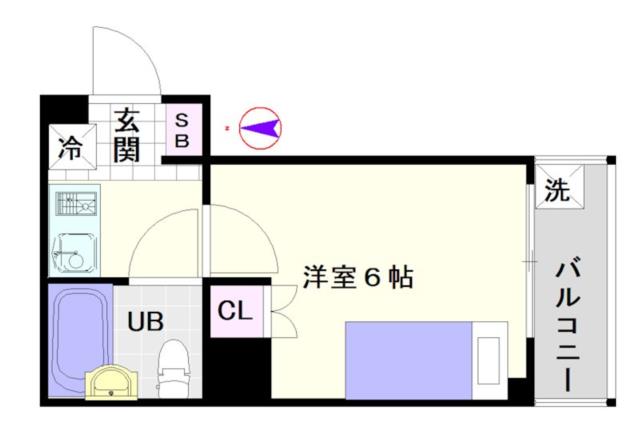 大阪市浪速区大国(JR大阪環状線今宮駅)のマンション間取 大阪市浪速区大国(JR大阪環状線今宮駅)のマンション間取