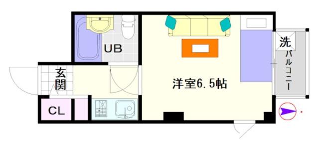 大阪市浪速区桜川(JR大和路線JR難波駅)のマンション間取 大阪市浪速区桜川(JR大和路線JR難波駅)のマンション間取