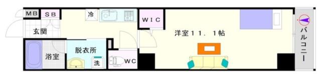 大阪市浪速区元町(大阪メトロ御堂筋線大国町駅)のマンション間取 大阪市浪速区元町(大阪メトロ御堂筋線大国町駅)のマンション間取