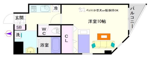 大阪市浪速区元町(大阪メトロ御堂筋線大国町駅)のマンション間取 大阪市浪速区元町(大阪メトロ御堂筋線大国町駅)のマンション間取