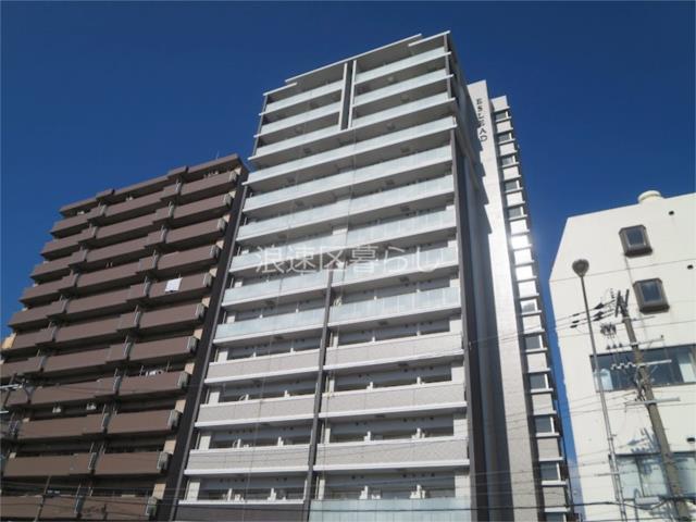 大阪市浪速区稲荷(JR大阪環状線芦原橋駅)の分譲賃貸マンション外観 大阪市浪速区稲荷(JR大阪環状線芦原橋駅)の分譲賃貸マンション外観