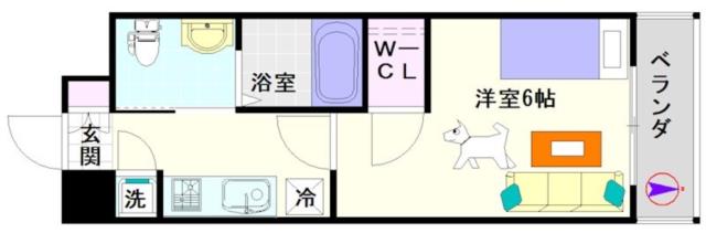 大阪市浪速区稲荷(JR大阪環状線芦原橋駅)の分譲賃貸マンション間取 大阪市浪速区稲荷(JR大阪環状線芦原橋駅)の分譲賃貸マンション間取