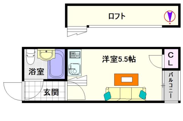 大阪市浪速区日本橋東(大阪メトロ堺筋線恵美須町駅)のマンション間取 大阪市浪速区日本橋東(大阪メトロ堺筋線恵美須町駅)のマンション間取