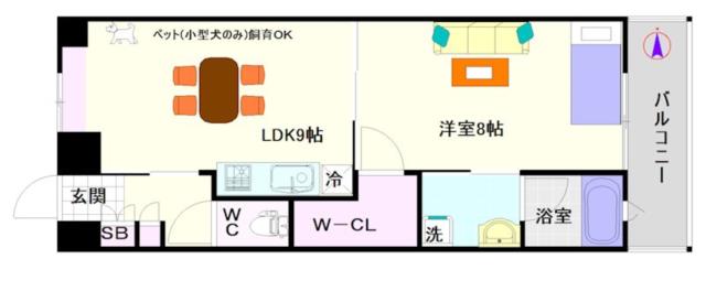 大阪市浪速区下寺(大阪メトロ谷町線四天王寺前夕陽ヶ丘駅)のマンション間取 大阪市浪速区下寺(大阪メトロ谷町線四天王寺前夕陽ヶ丘駅)のマンション間取