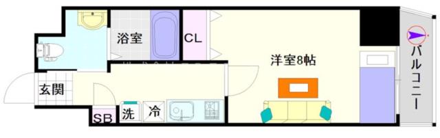 大阪市浪速区塩草(JR大阪環状線芦原橋駅)のマンション間取 大阪市浪速区塩草(JR大阪環状線芦原橋駅)のマンション間取