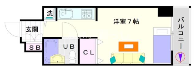 大阪市浪速区恵美須西(JR大阪環状線新今宮駅)の分譲賃貸マンション間取 大阪市浪速区恵美須西(JR大阪環状線新今宮駅)の分譲賃貸マンション間取