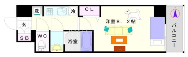 大阪市浪速区敷津西(大阪メトロ御堂筋線大国町駅)のマンション間取 大阪市浪速区敷津西(大阪メトロ御堂筋線大国町駅)のマンション間取