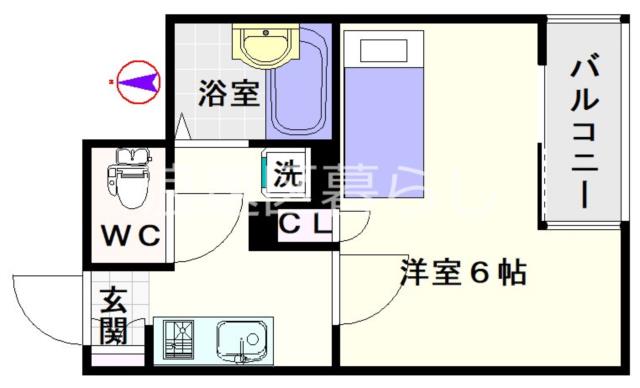 大阪市浪速区恵美須西(南海高野線今宮戎駅)のマンション間取 大阪市浪速区恵美須西(南海高野線今宮戎駅)のマンション間取