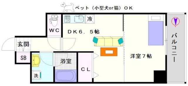 大阪市浪速区大国(大阪メトロ御堂筋線大国町駅)のマンション間取 大阪市浪速区大国(大阪メトロ御堂筋線大国町駅)のマンション間取