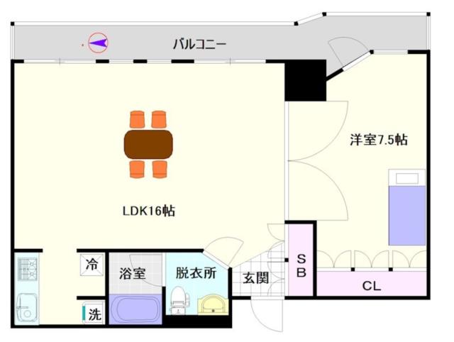 大阪市浪速区幸町(大阪メトロ千日前線桜川駅)のマンション間取 大阪市浪速区幸町(大阪メトロ千日前線桜川駅)のマンション間取