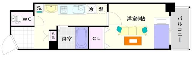 大阪市浪速区大国(JR大和路線今宮駅)のマンション間取 大阪市浪速区大国(JR大和路線今宮駅)のマンション間取