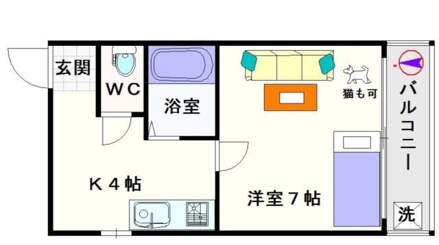 大阪市浪速区大国(大阪メトロ御堂筋線大国町駅)のマンション間取 大阪市浪速区大国(大阪メトロ御堂筋線大国町駅)のマンション間取