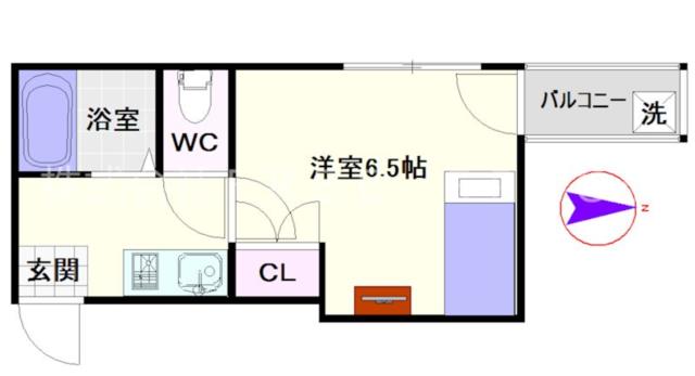 大阪市浪速区大国(JR大阪環状線今宮駅)のマンション間取 大阪市浪速区大国(JR大阪環状線今宮駅)のマンション間取