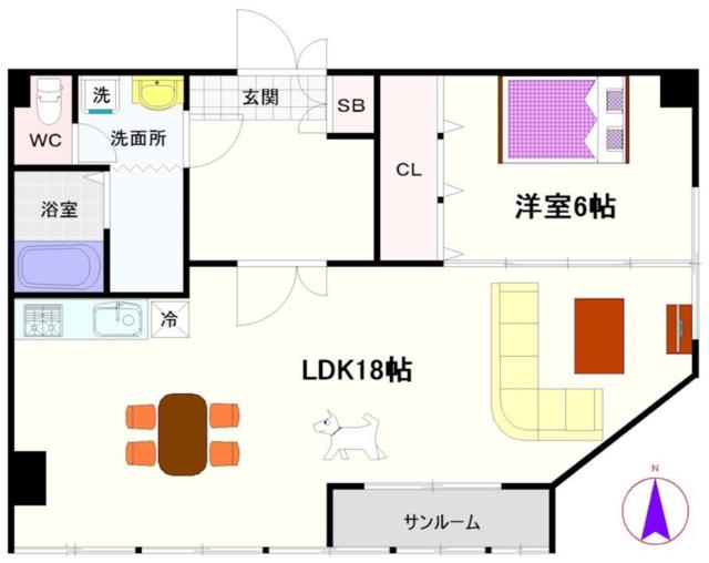 大阪市浪速区戎本町(南海高野線今宮戎駅)の分譲賃貸マンション間取 大阪市浪速区戎本町(南海高野線今宮戎駅)の分譲賃貸マンション間取