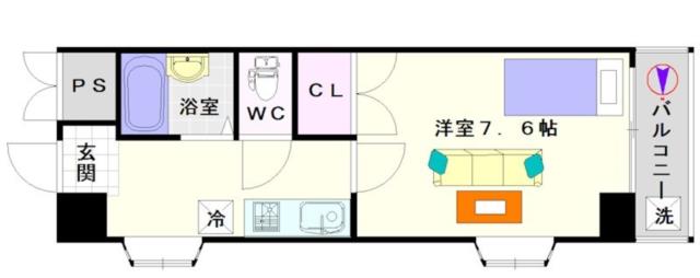大阪市浪速区木津川(JR大阪環状線大正駅)のマンション間取 大阪市浪速区木津川(JR大阪環状線大正駅)のマンション間取