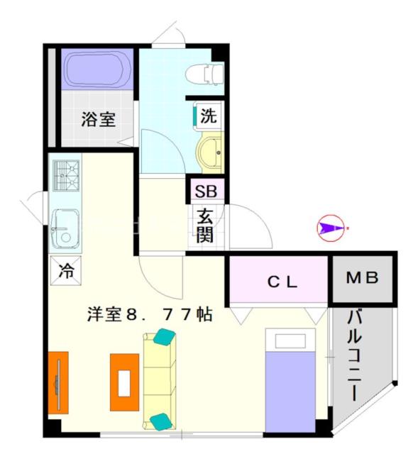 大阪市浪速区立葉(大阪メトロ千日前線桜川駅)のマンション間取 大阪市浪速区立葉(大阪メトロ千日前線桜川駅)のマンション間取