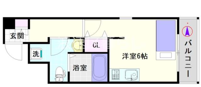 大阪市浪速区日本橋(大阪メトロ千日前線日本橋駅)のマンション間取 大阪市浪速区日本橋(大阪メトロ千日前線日本橋駅)のマンション間取