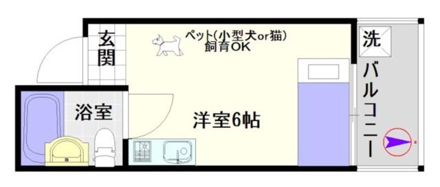 大阪市浪速区戎本町(南海高野線今宮戎駅)のマンション間取 大阪市浪速区戎本町(南海高野線今宮戎駅)のマンション間取