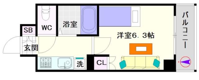 大阪市浪速区桜川(大阪メトロ千日前線桜川駅)のマンション間取 大阪市浪速区桜川(大阪メトロ千日前線桜川駅)のマンション間取