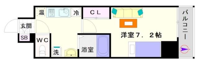 大阪市浪速区塩草(南海汐見橋線芦原町駅)のマンション間取 大阪市浪速区塩草(南海汐見橋線芦原町駅)のマンション間取