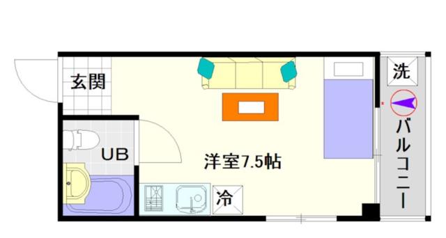 大阪市浪速区桜川(JR大和路線JR難波駅)のマンション間取 大阪市浪速区桜川(JR大和路線JR難波駅)のマンション間取