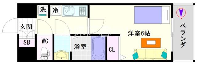 大阪市浪速区大国(大阪メトロ御堂筋線大国町駅)のマンション間取 大阪市浪速区大国(大阪メトロ御堂筋線大国町駅)のマンション間取